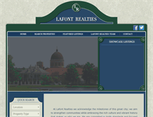 Tablet Screenshot of lafontrealties.com